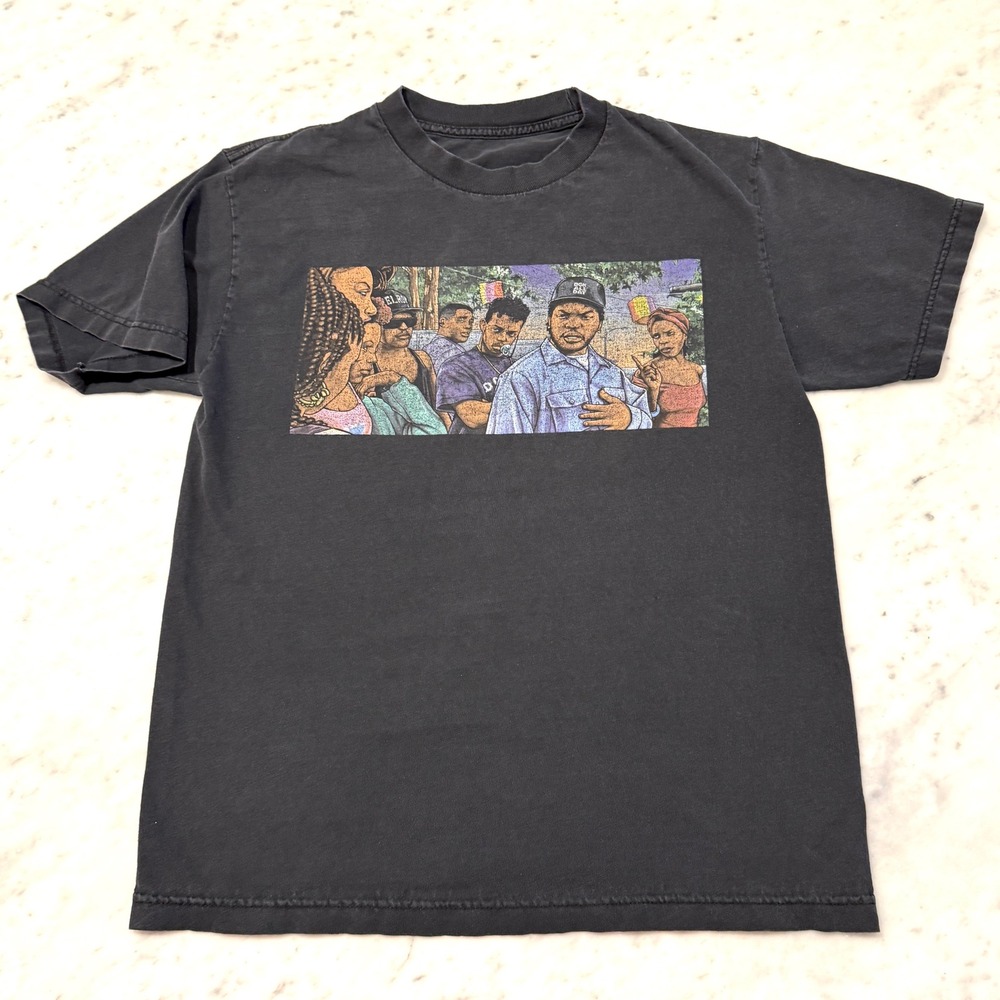 DGK Friday Movie Craig Ice Cube Box Graphic T-Shirt Faded Black‎ Mens Small